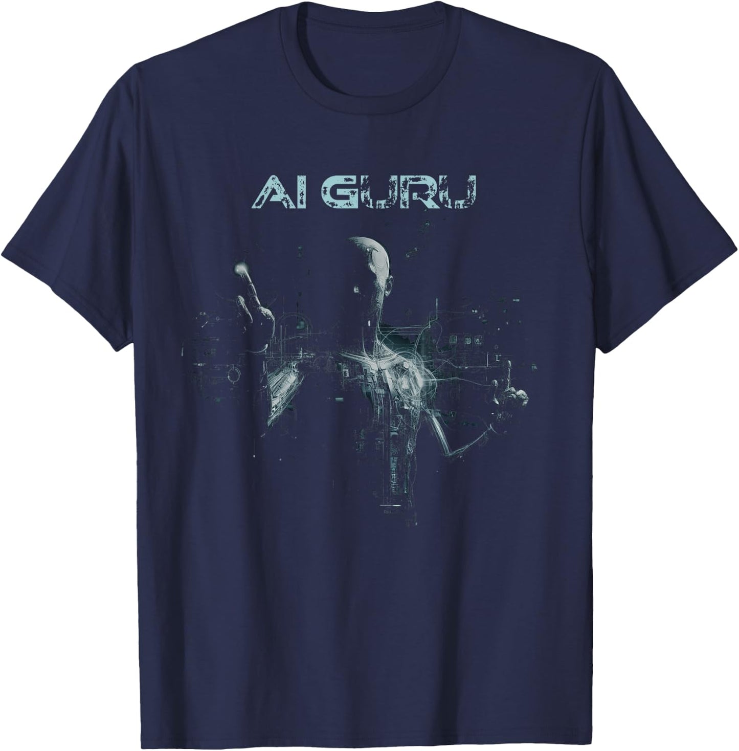 AI Guru Artificial Intelligence Guru Specialist T-Shirt - T-Shirt | Navy