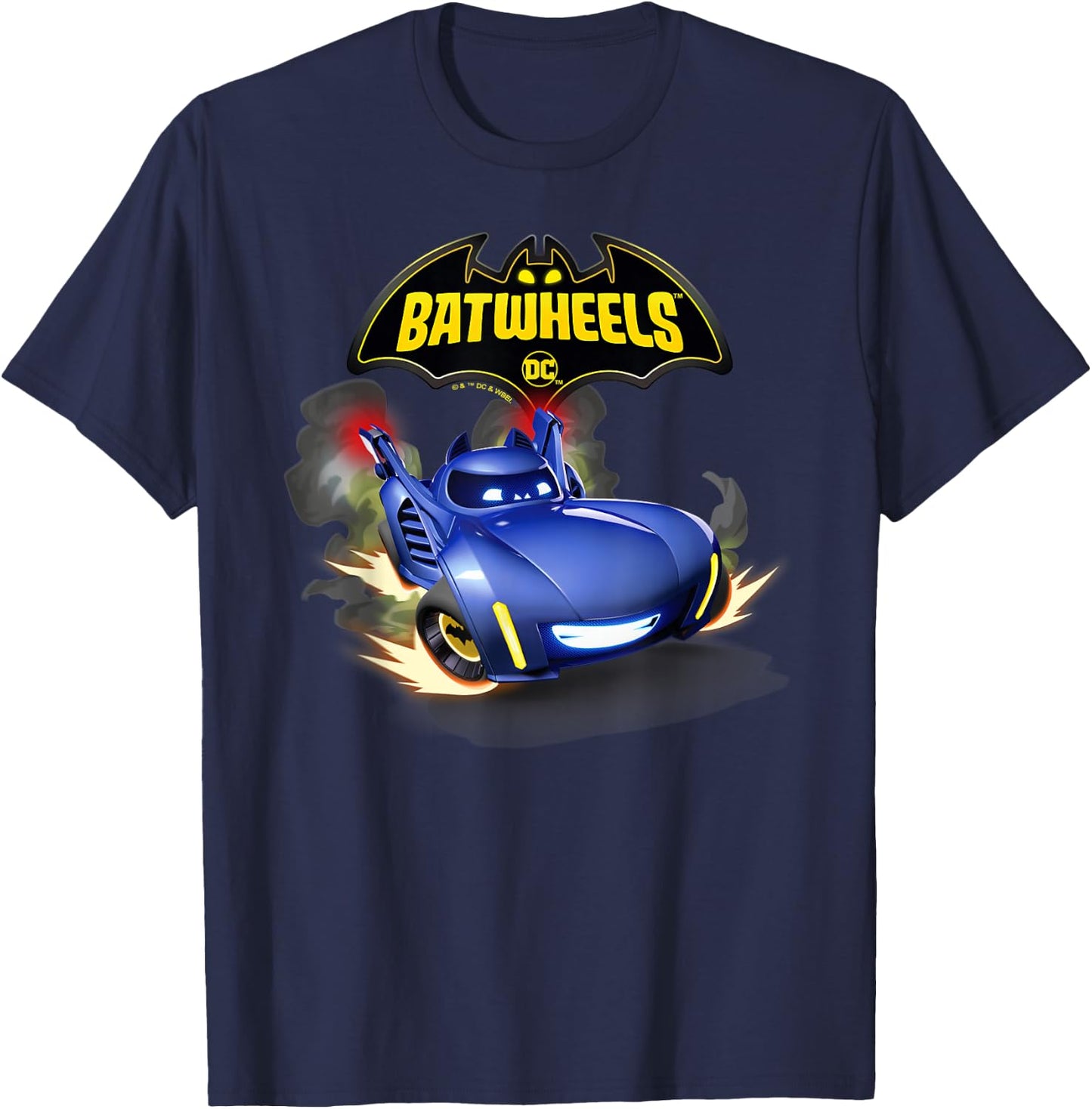 Batman Batwheels BAM and Logo T-Shirt - T-Shirt | Navy