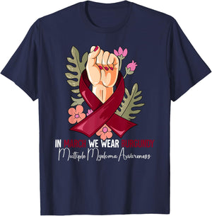 Multiple Myeloma Awareness T-Shirt - T-Shirt | Navy