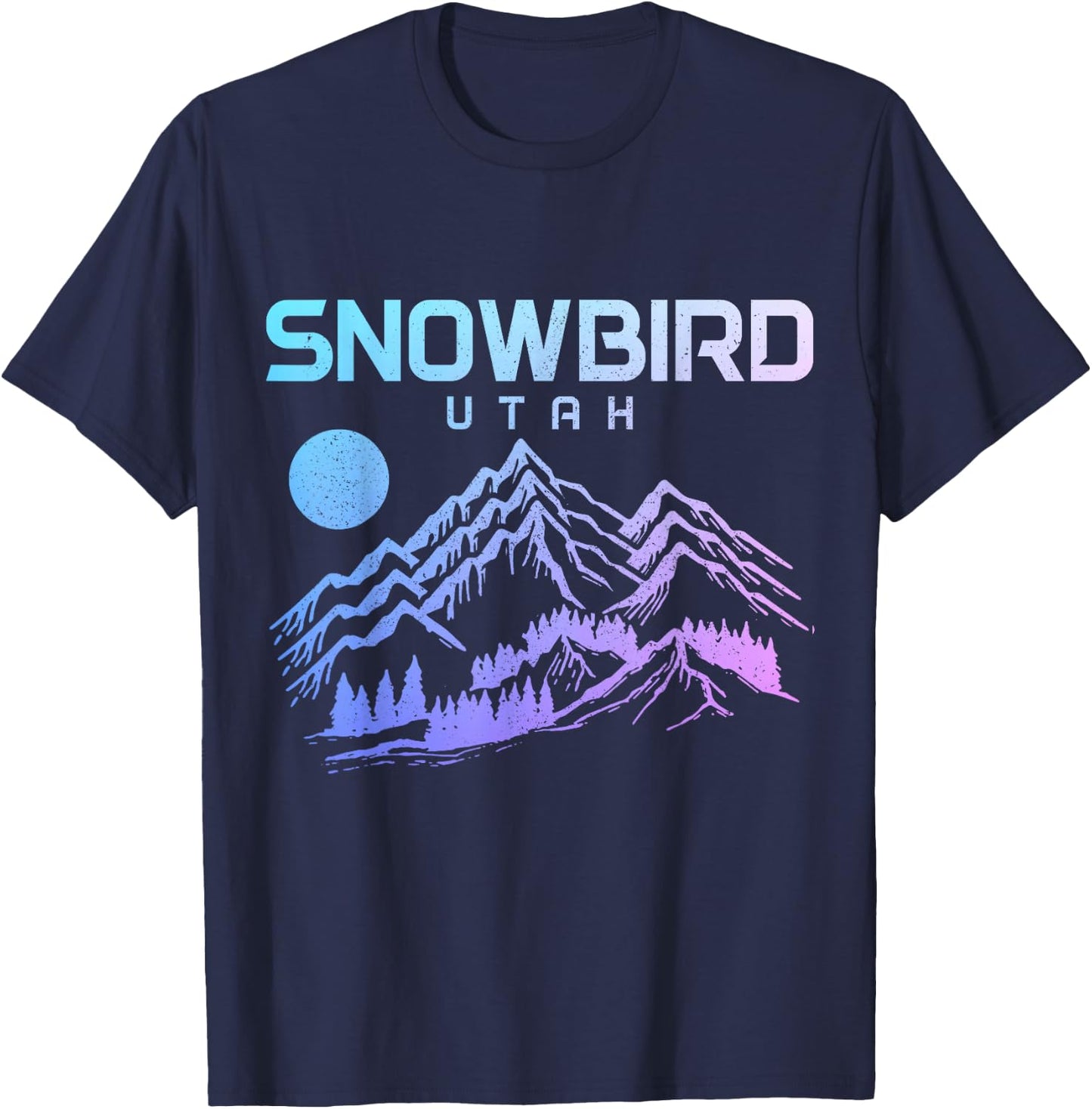 Snowbird Utah Ski Winter sports Skiing Skier T-Shirt - T-Shirt | Navy