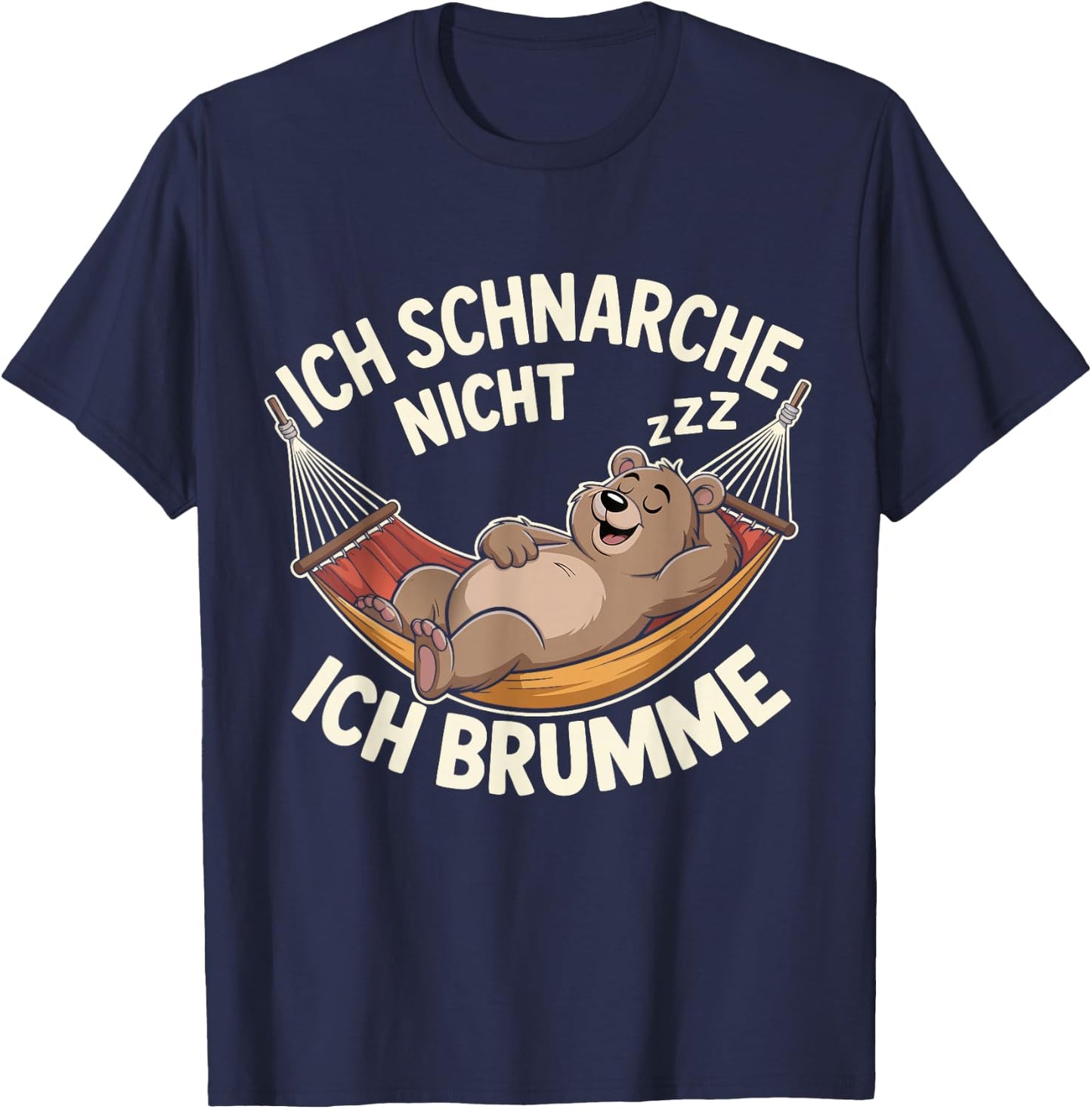 Lustige Schlafanzug Schlafshirt Männer Herren Damen Schlaf T-Shirt - T-Shirt | Navy