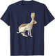 Antelope Jackrabbit Portrait T-Shirt - T-Shirt | Navy