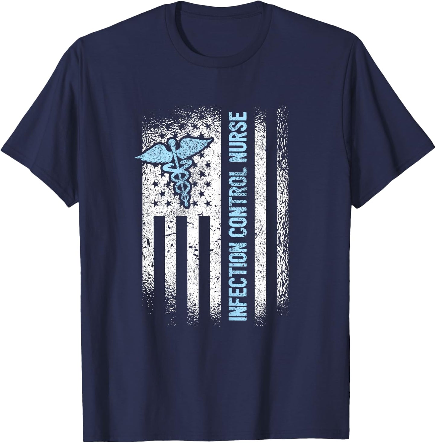 American Infection Control Nurse T-Shirt - T-Shirt | Navy