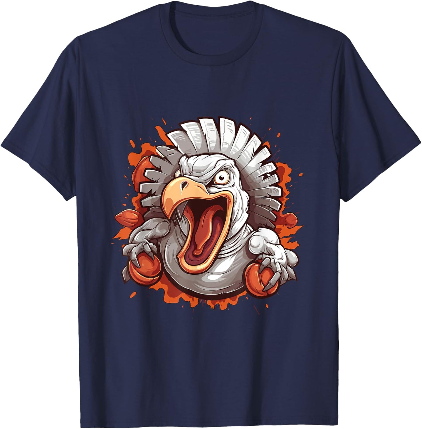 Thanksgiving Turkey T-Shirt - T-Shirt | Navy