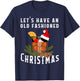 Old Fashioned Christmas Funny Bourbon Whiskey Cocktail Drink T-Shirt - T-Shirt | Navy