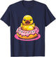 Rubber Duck Rubber Duckie Donut Rubber Duckling Duck Lover T-Shirt - T-Shirt | Navy
