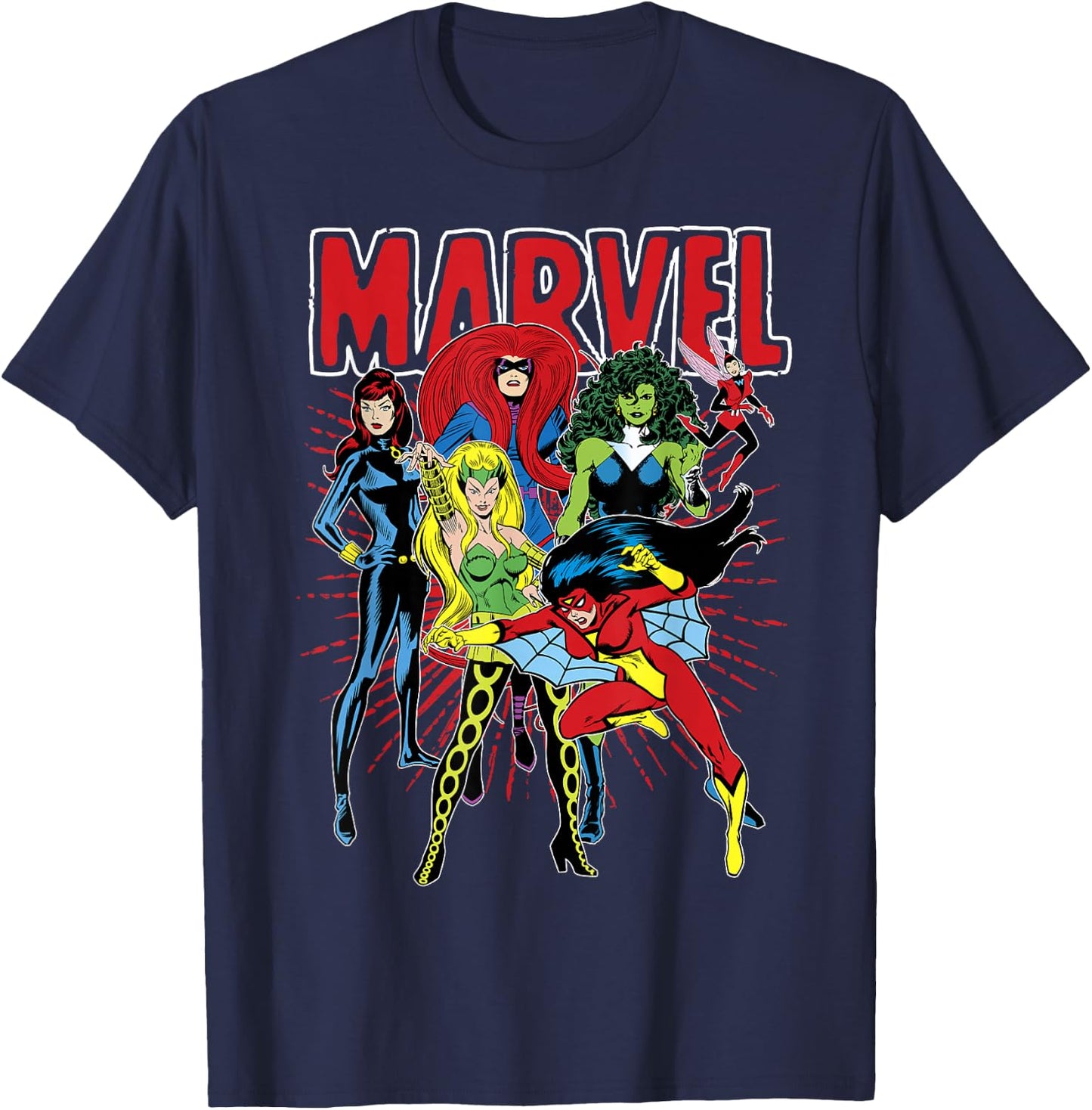 Marvel Women Group Shot T-Shirt - T-Shirt | Navy