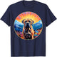 Cute Boerboel Flower Mountain South African Mastiff Dog T-Shirt - T-Shirt | Navy