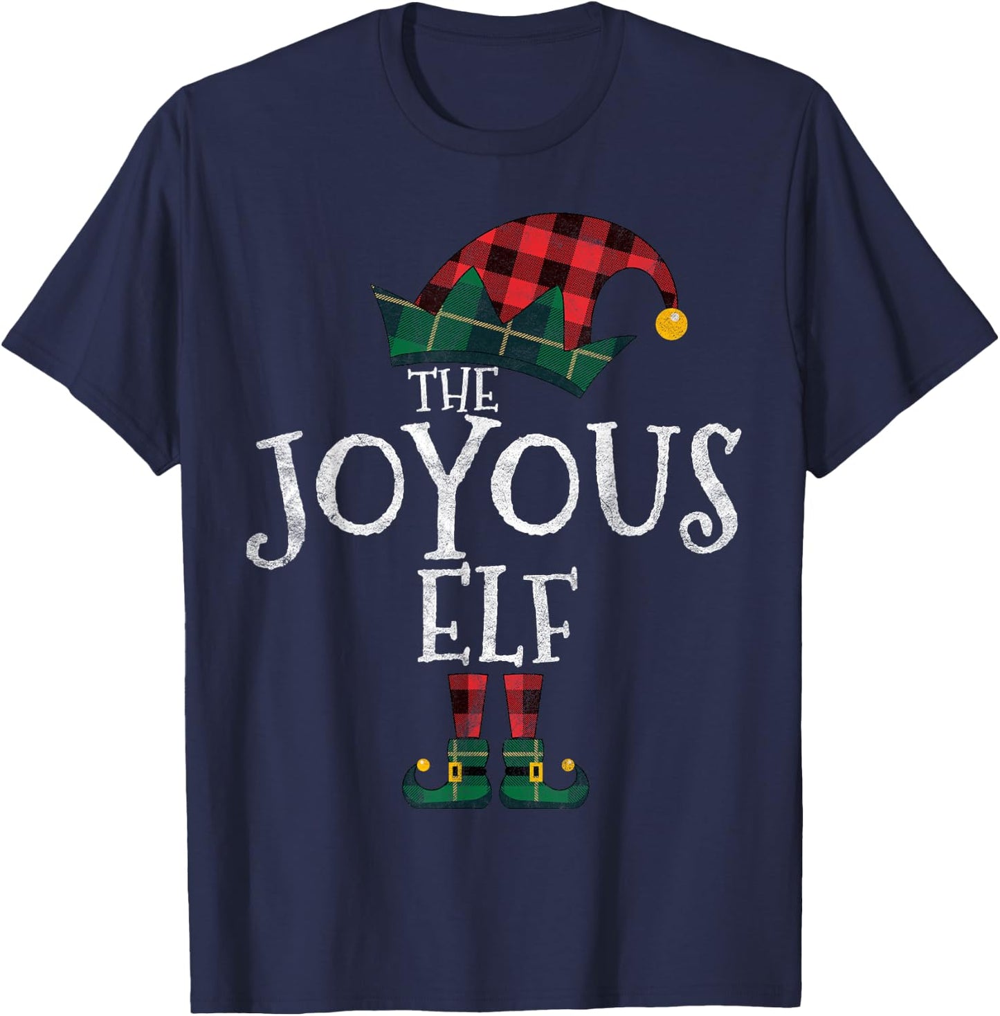 The Joyous Elf Matching Family Group Gift Funny Christmas T-Shirt - T-Shirt | Navy