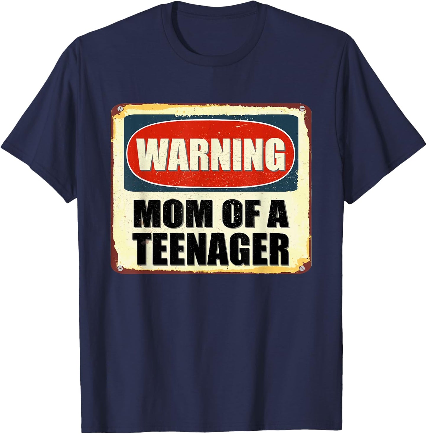 Official Teenager 13th Birthday Matching Mom of a Teenager T-Shirt - T-Shirt | Navy