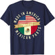 Made In America With Mexican Parts USA Mexico Flag Citizen T-Shirt - T-Shirt | Navy