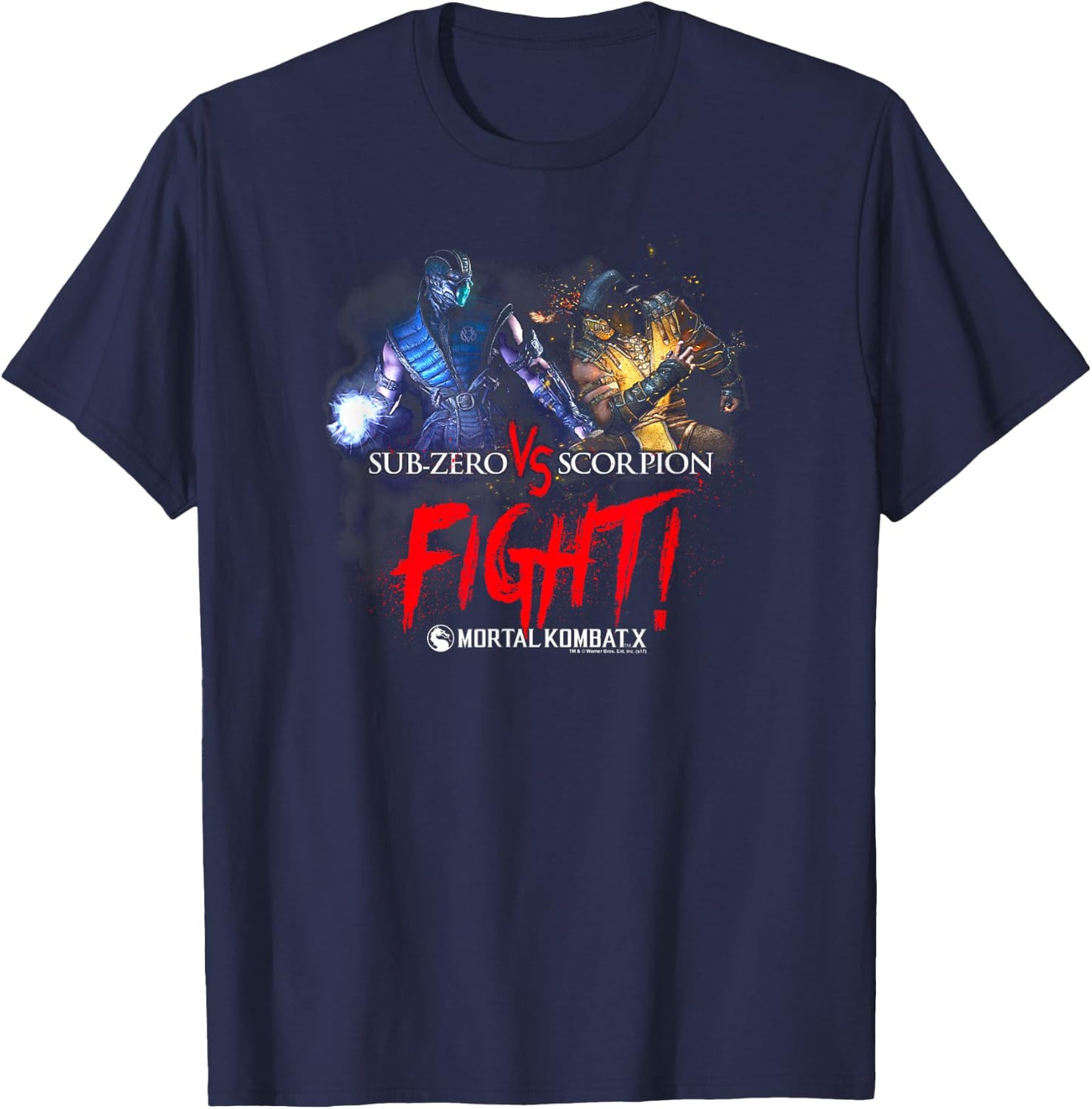 Mortal Kombat X Right T-Shirt - T-Shirt | Navy