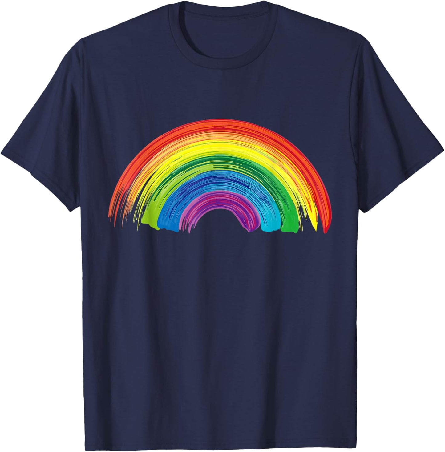 Rainbow Costume Women's Men's Children's Carnival T-Shirt - T-Shirt | Navy