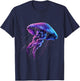 Jellyfish Sea Ocean Jellyfish Ocean Sea Animal Lover Artwork T-Shirt - T-Shirt | Navy
