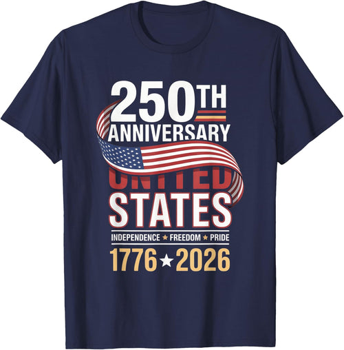 250 Anniversary USA 4th of July Patriotic 250 Years American