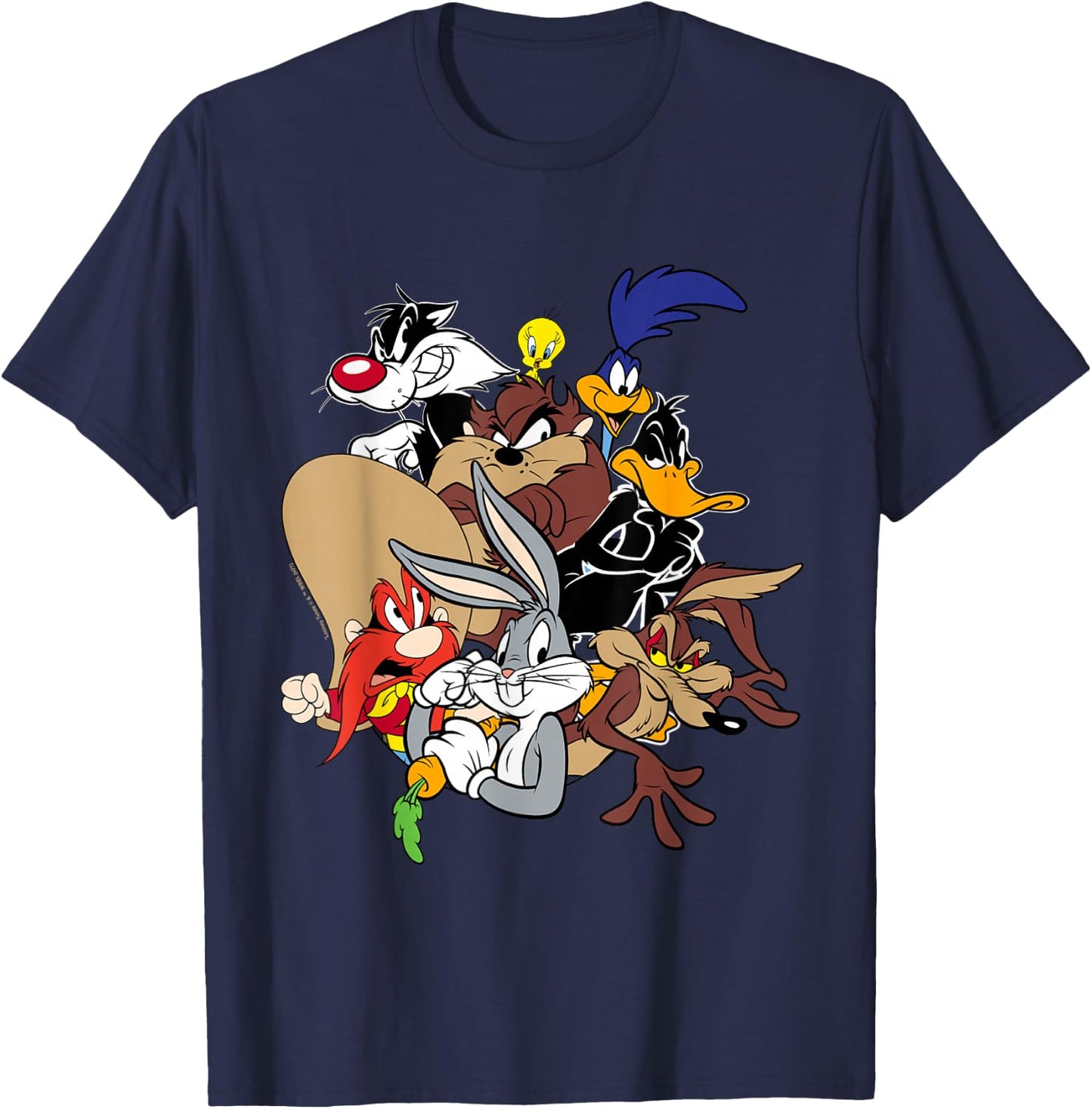 Looney Tunes Main Group of Characters T-Shirt - T-Shirt | Navy