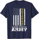 Veteran of United States US Army Veteran Gold T-Shirt - T-Shirt | Navy