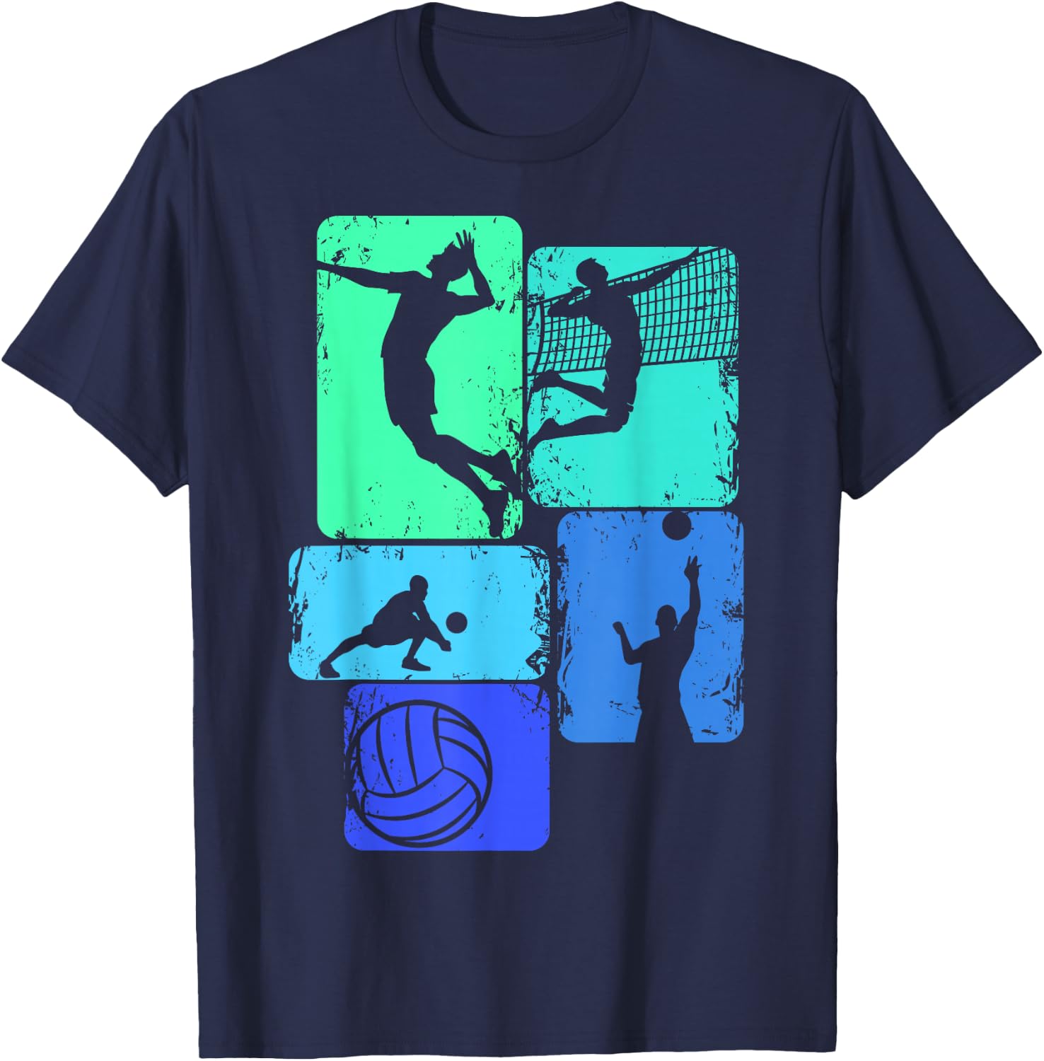 Volleyballer Volleyball Children's Boys Men's T-Shirt - T-Shirt | Navy