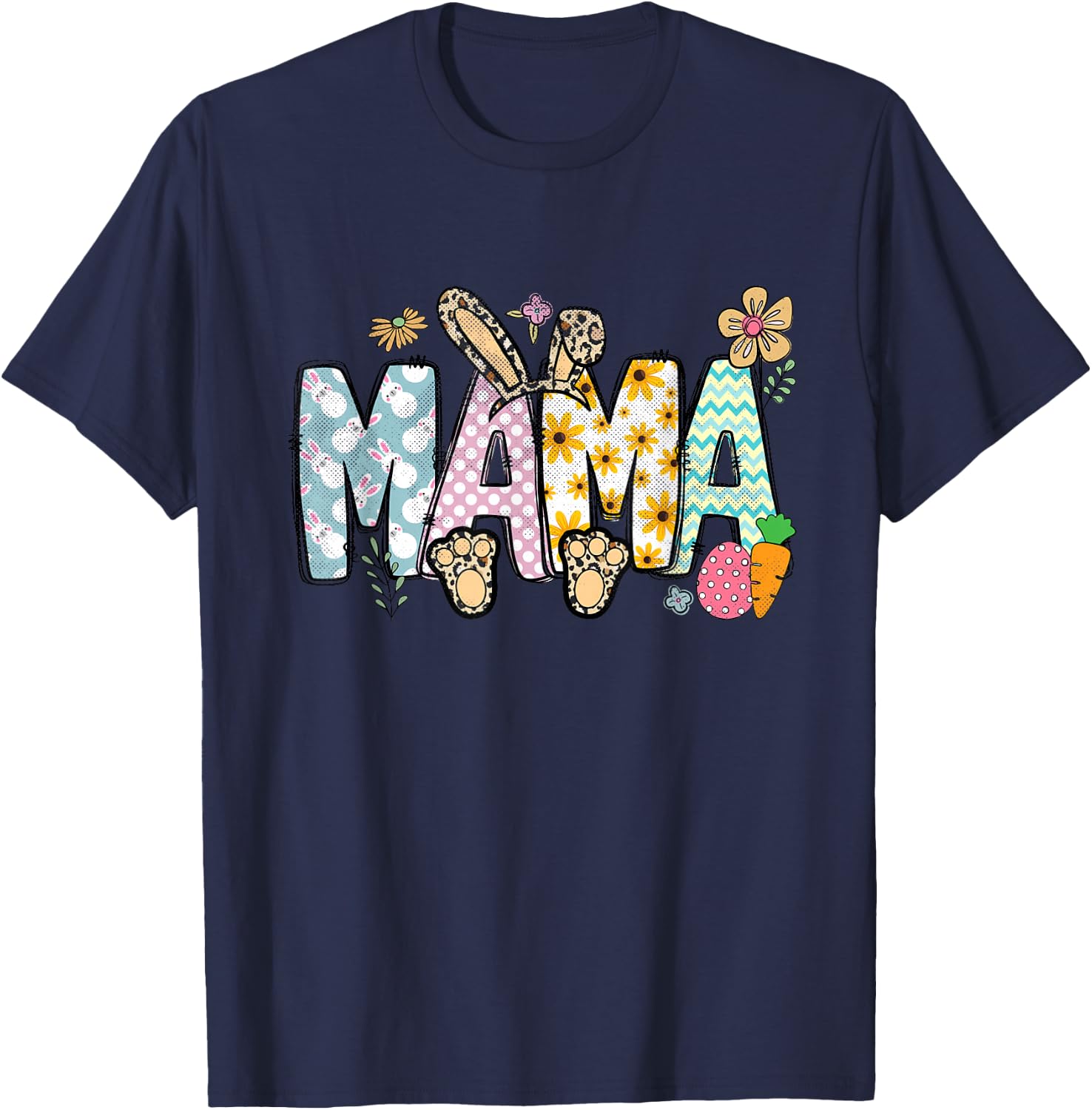 Easter Mum Funny Easter T-Shirt - T-Shirt | Navy