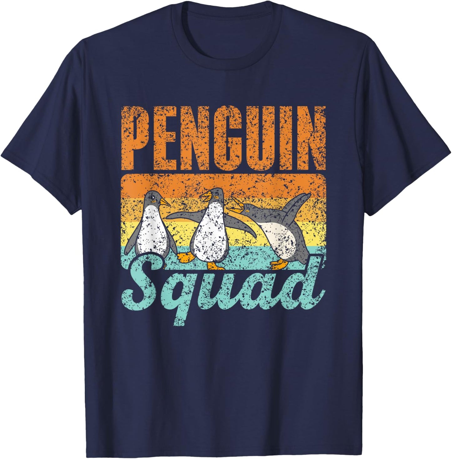 Penguin Squad Penguin Cute Animal Lover T-Shirt - T-Shirt | Navy
