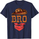 Bro Brother Western Birthday Cowboy Cowgirl Family Matching T-Shirt - T-Shirt | Navy