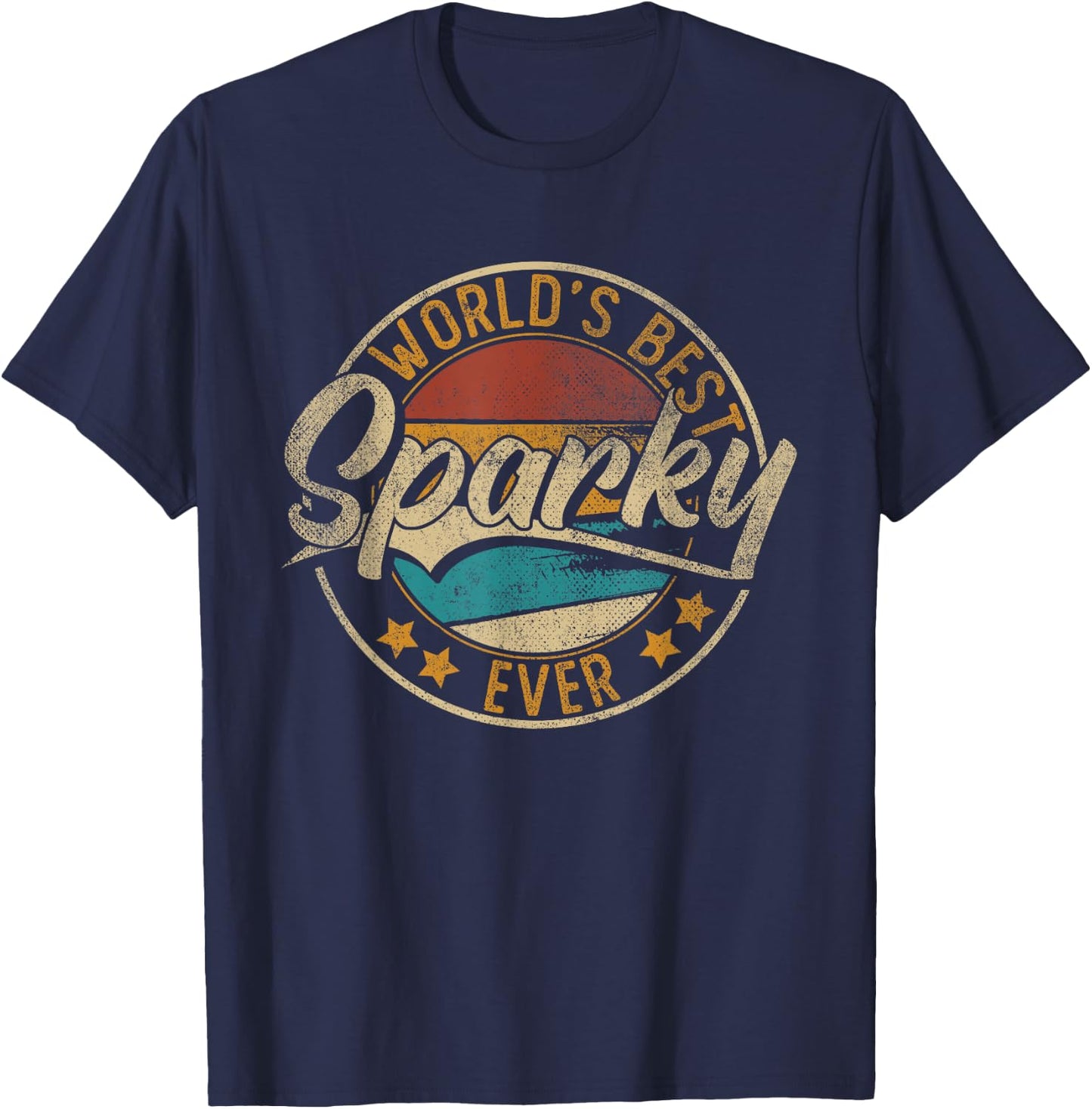 Worlds Best Sparky | Electrician T-Shirt - T-Shirt | Navy