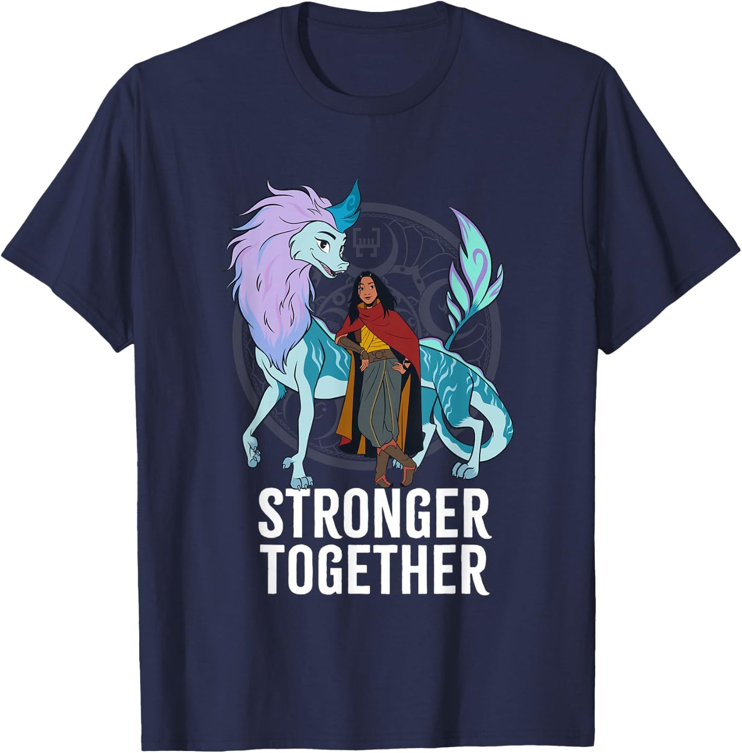 Disney Raya and the Last Dragon Warriors Stronger Together T-Shirt - T-Shirt | Navy