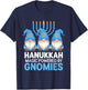 Funny Hanukkah Gnome Magic Powered Gnomies T-Shirt - T-Shirt | Navy