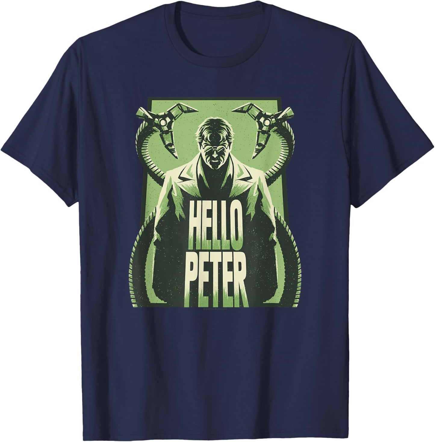 Marvel Spider-Man No Way Home Doctor Octopus Silhouette T-Shirt - T-Shirt | Navy