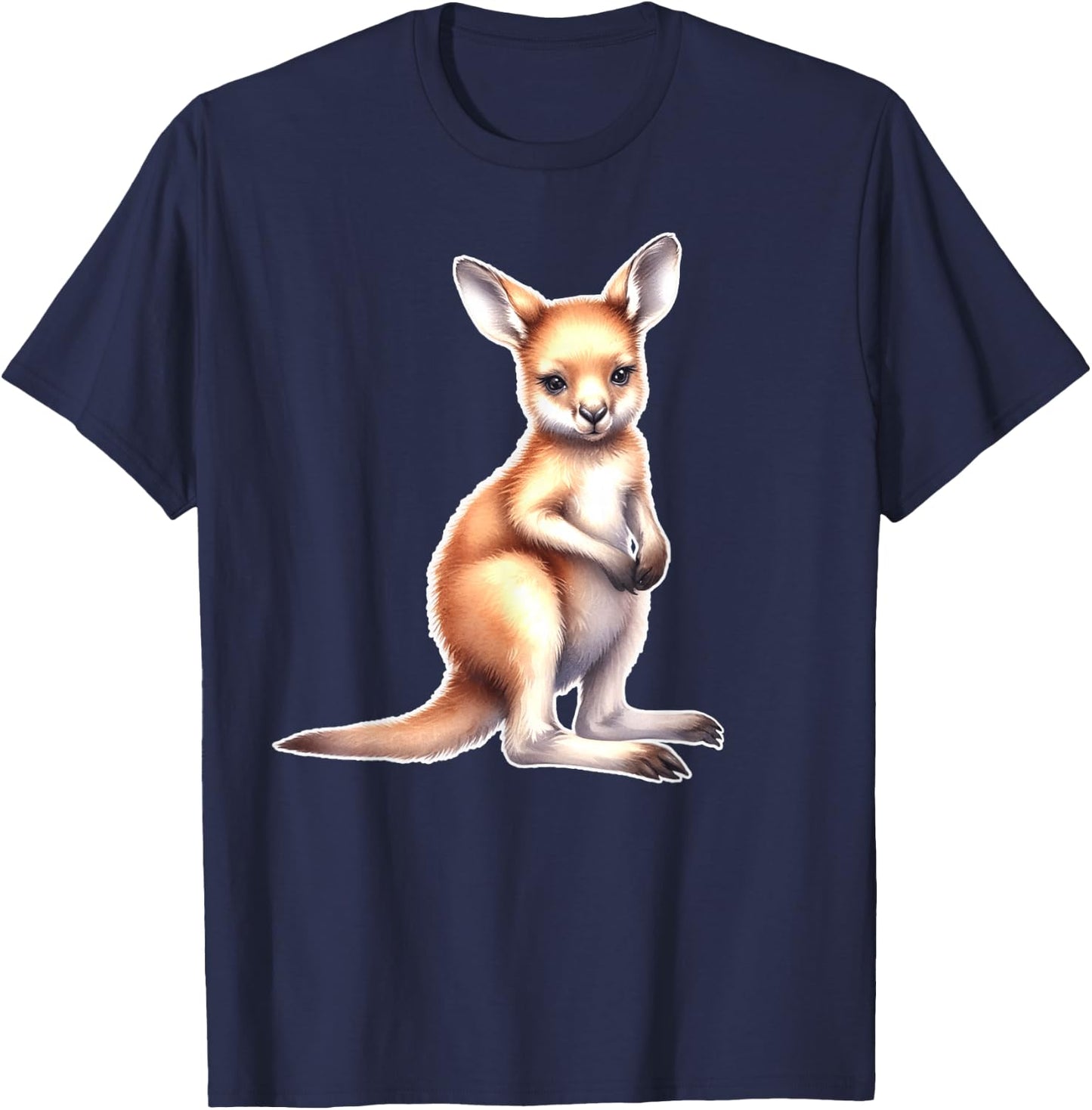 Kangaroo x Baby Kangaroo Joey T-Shirt - T-Shirt | Navy