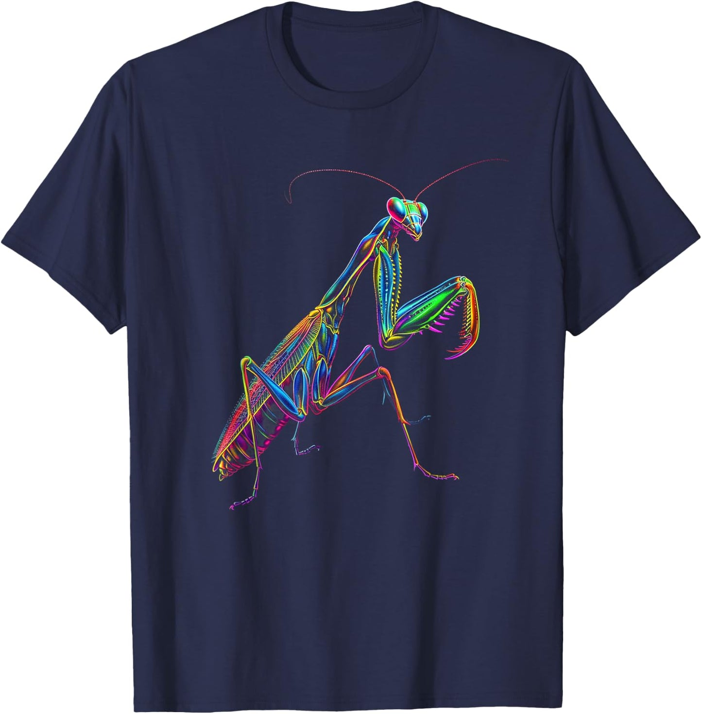 Praying Mantis Funny Bug Insect Entomology Entomologist T-Shirt - T-Shirt | Navy