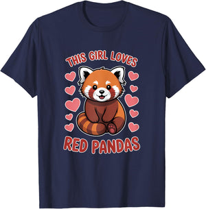 Red Pandas Funny Red Panda T-Shirt - T-Shirt | Navy