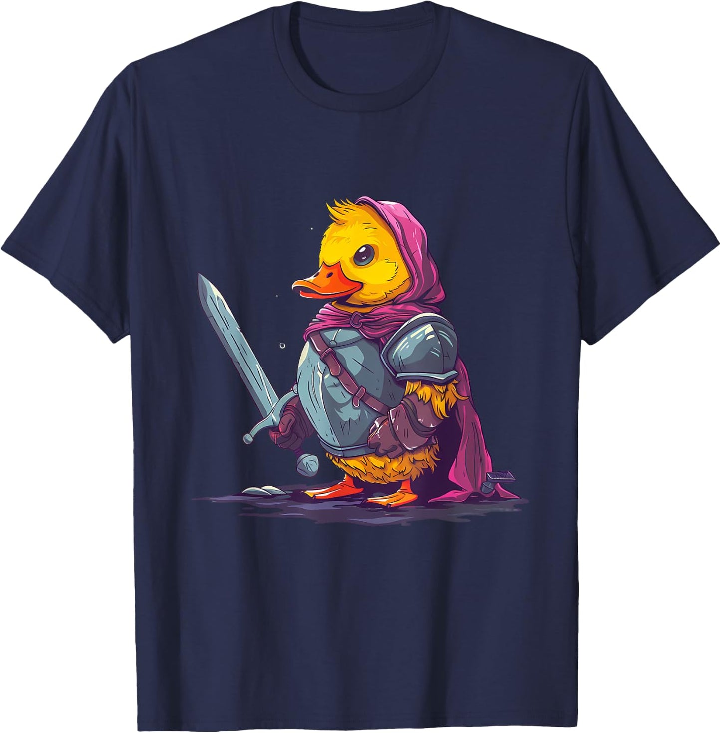 Rubber Duck Knight Warrior Rubber Duckie Rubber Duckling T-Shirt - T-Shirt | Navy
