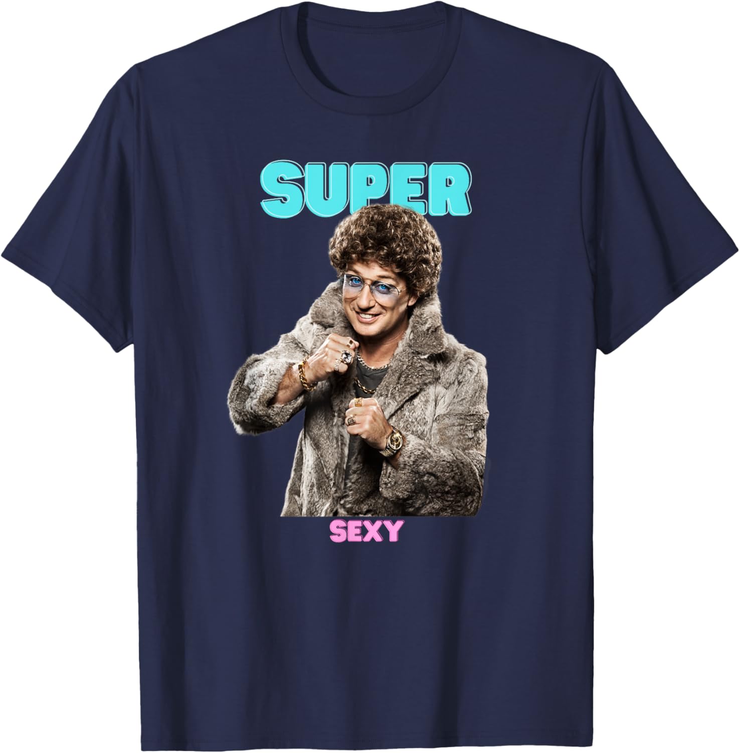 Atze Fur Super Sexy , black T-Shirt - T-Shirt | Navy