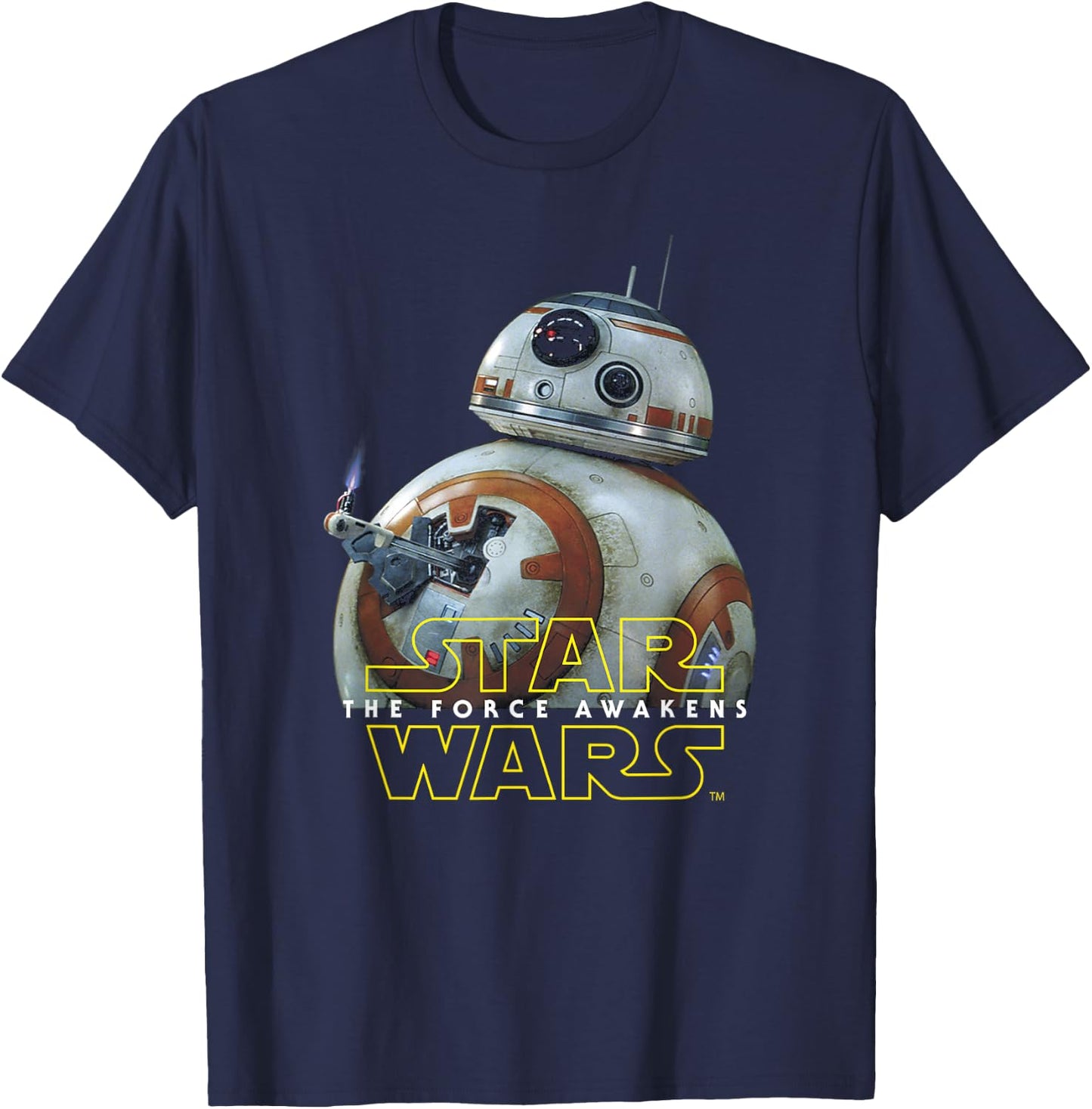 Star Wars BB-8 Lighter, Episode 7 Graphic T-Shirt - T-Shirt | Navy