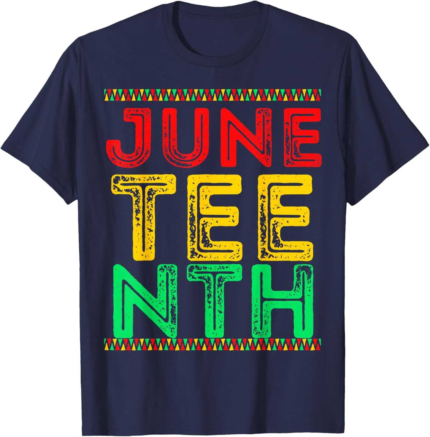 Juneteenth King Queen Prince & Princess Black Dad Mom & Kids T-Shirt - T-Shirt | Navy