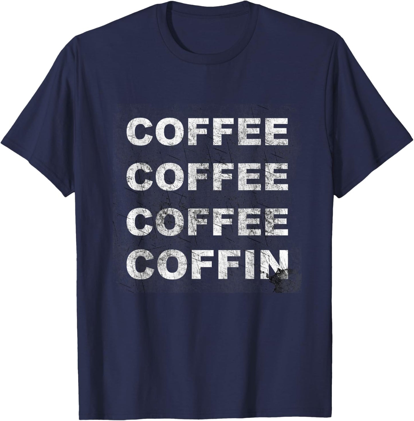Dead Sled Coffee & Coffin T-Shirt - T-Shirt | Navy