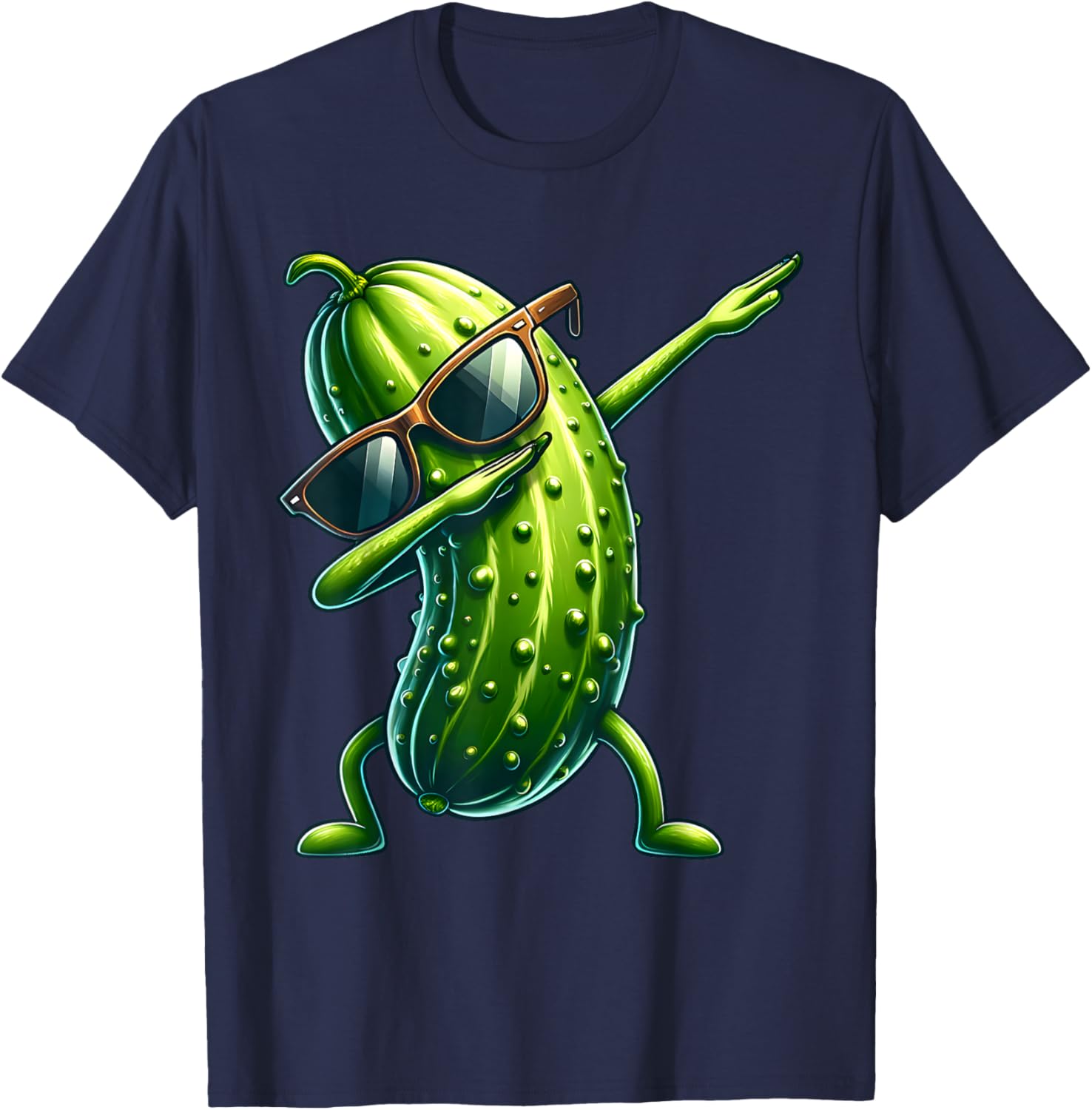 Saure Gurke Dabbing Salatgurke T-Shirt - T-Shirt | Navy