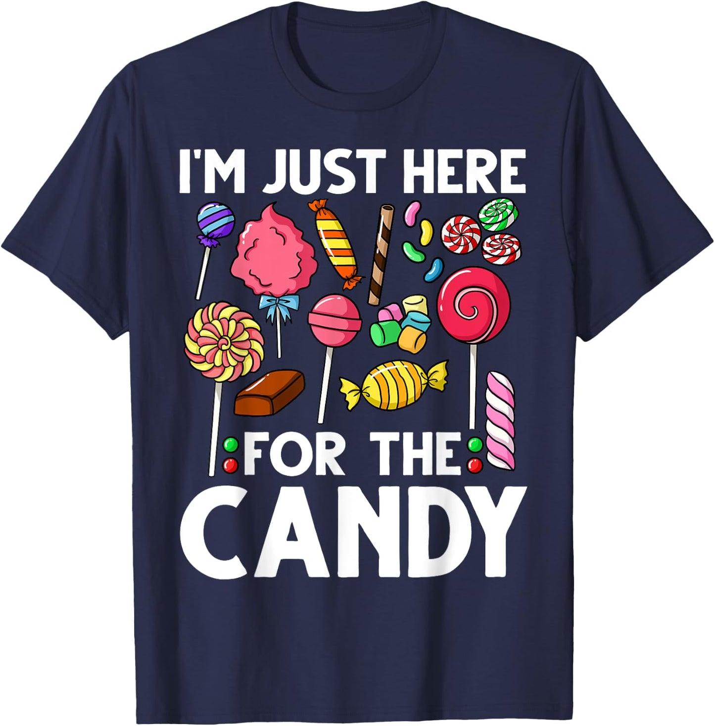 Candy Tester Lollipop Sweets Halloween T-Shirt - T-Shirt | Navy