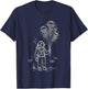 Surreal Ocean Aesthetic Deep Sea Diver T-Shirt - T-Shirt | Navy