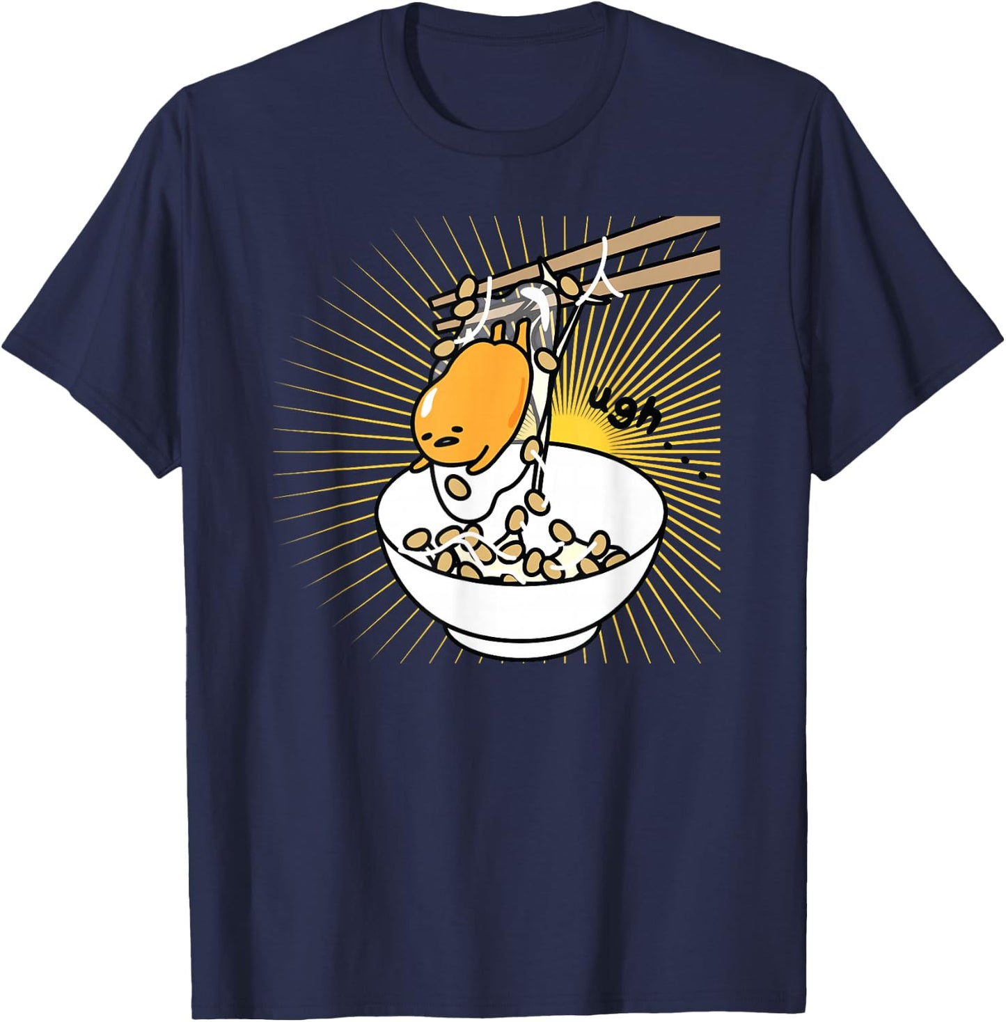 Gudetama "Ugh" Rice Bowl Shirt T-Shirt - T-Shirt | Navy