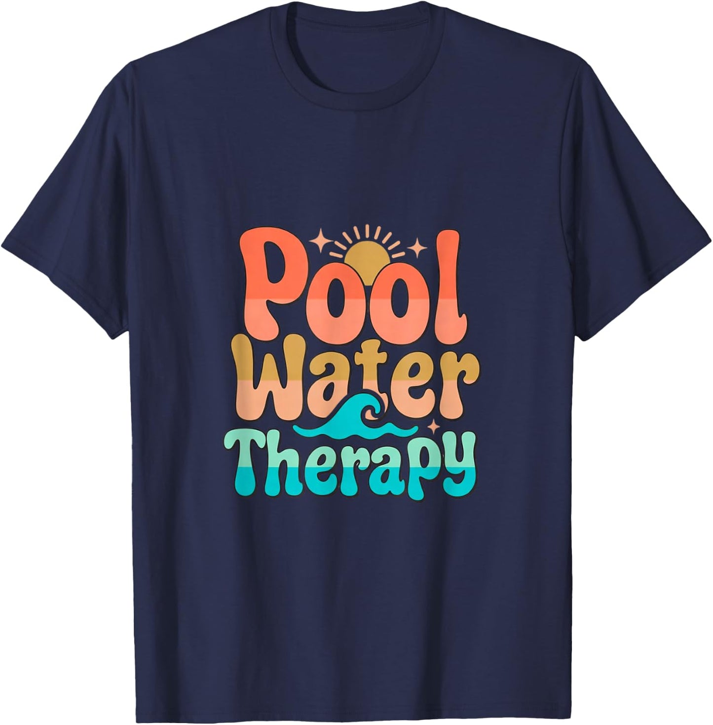Pool Water Therapy Flow T-Shirt - T-Shirt | Navy