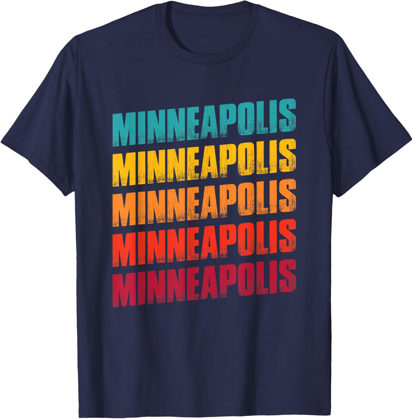 Minneapolis Minnesota Souvenir - Retro Vintage Minneapolis T-Shirt - T-Shirt | Navy