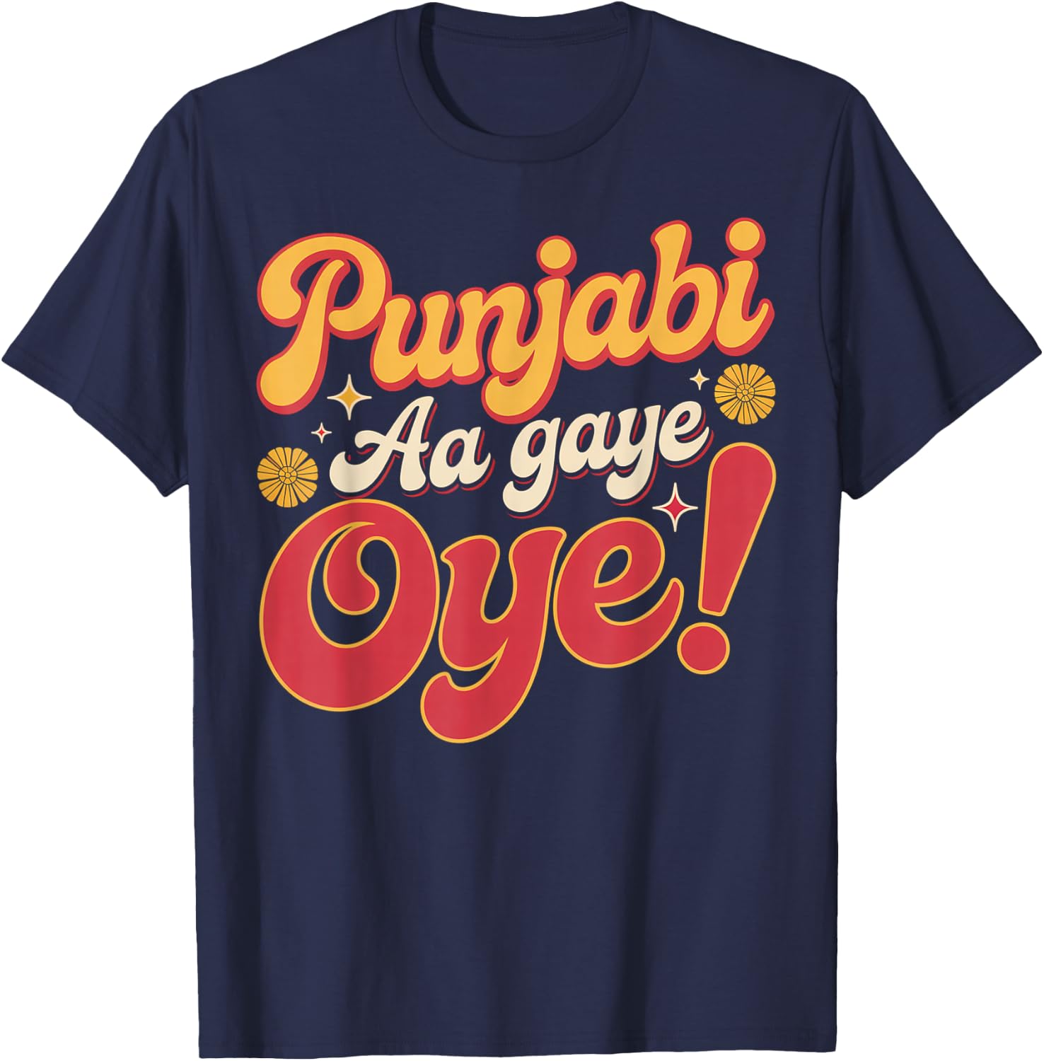 Punjabi Aa Gaye Oye Tonight Diljit Dosanjh T-Shirt - T-Shirt | Navy