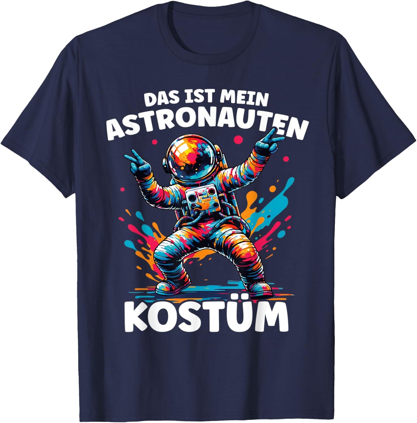 Carnival Space Suit Space Astronaut Costume , black T-Shirt - T-Shirt | Navy