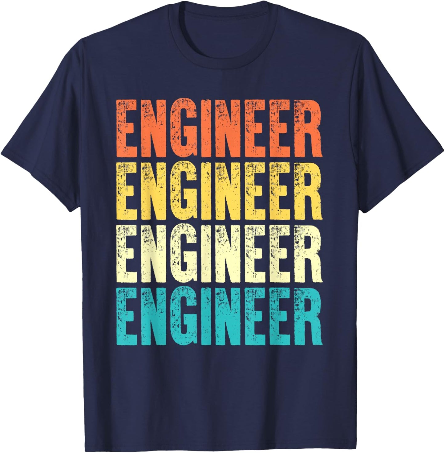 Engineer Vintage Style Job T-Shirt - T-Shirt | Navy