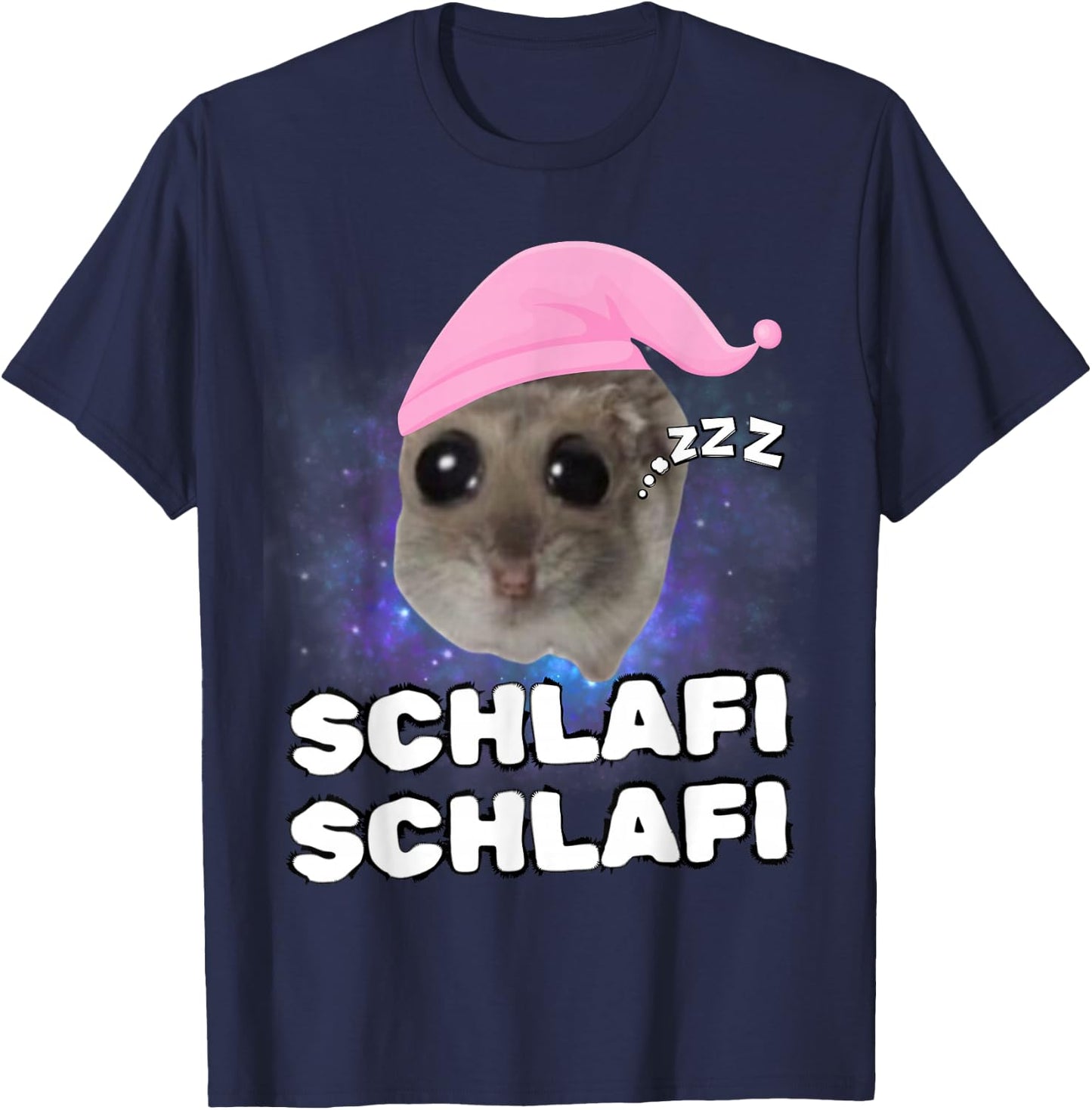 Sad Hamster - Schlafi Schlafi T-Shirt - T-Shirt | Navy