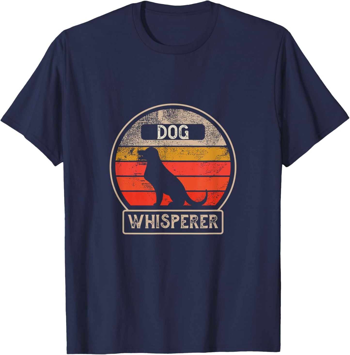Dog Whisperer - Vintage Retro - Animal T-Shirt - T-Shirt | Navy