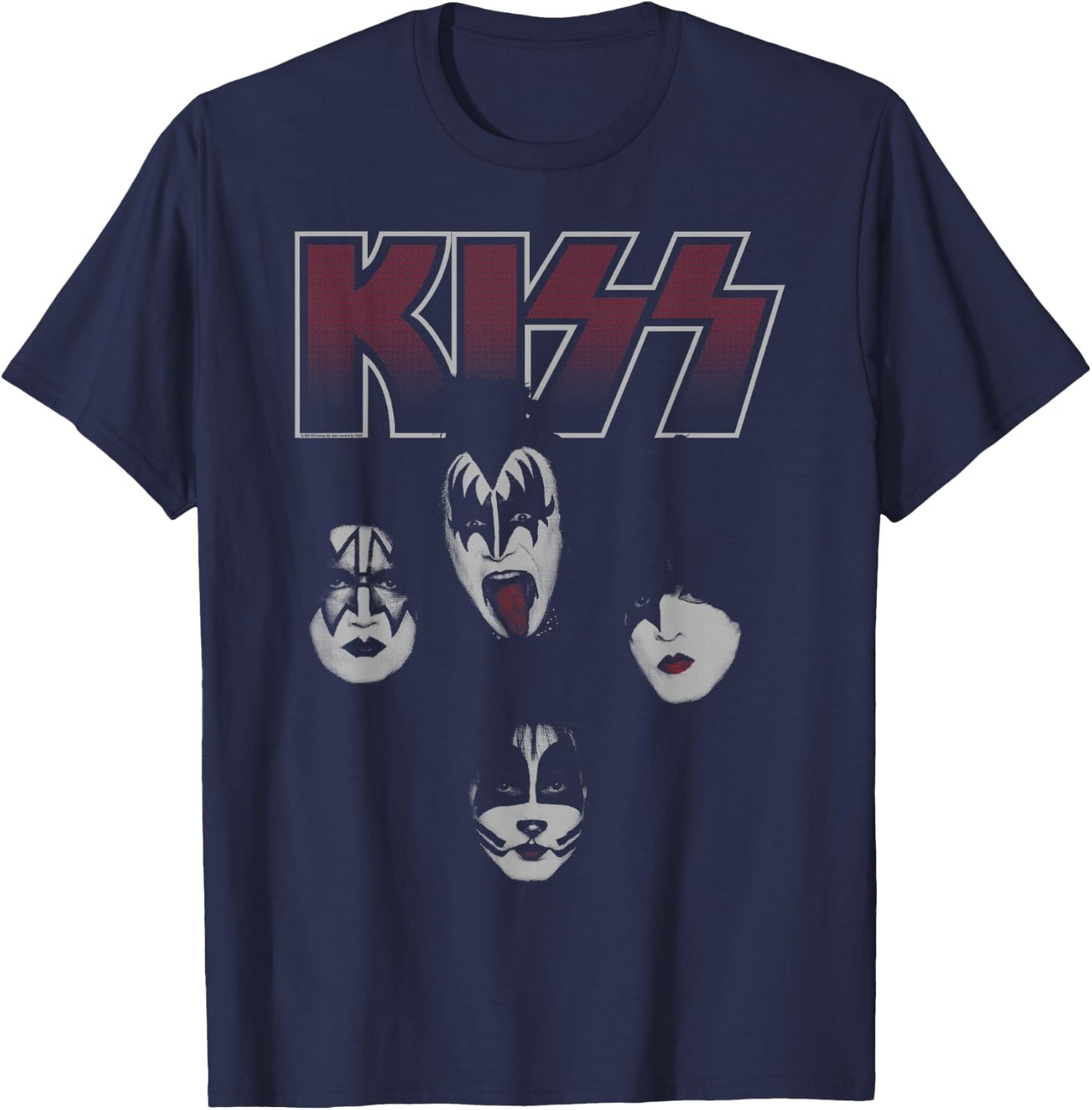 KISS - Portrait T-Shirt - T-Shirt | Navy