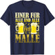 One for all and all for Malle , black, s T-Shirt - T-Shirt | Navy